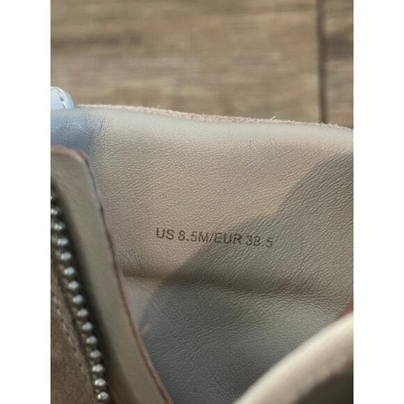 Vince Women's N3461 Rowan White San Remo Lux Leather Lace Up Boots Size 8.5 - Picture 11 of 11